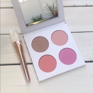 NIB LORAC Cue the Confetti Blush and Highlighter Palette with Brush